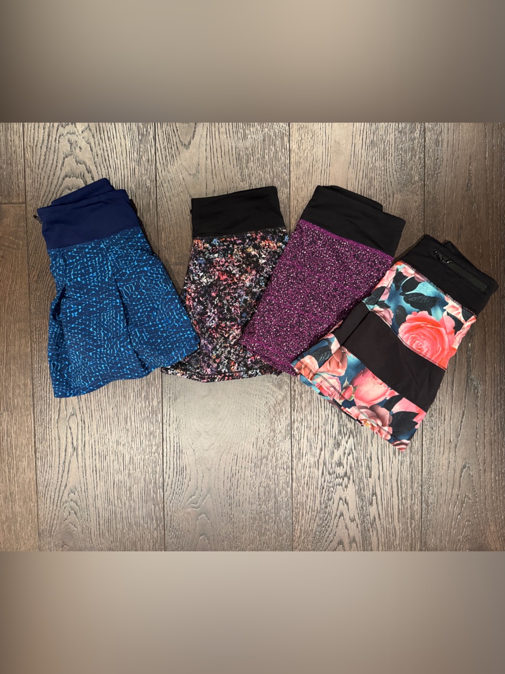 lululemon athletica Tennis Skirt Set — Blue, Black, Purple, Pink Floral